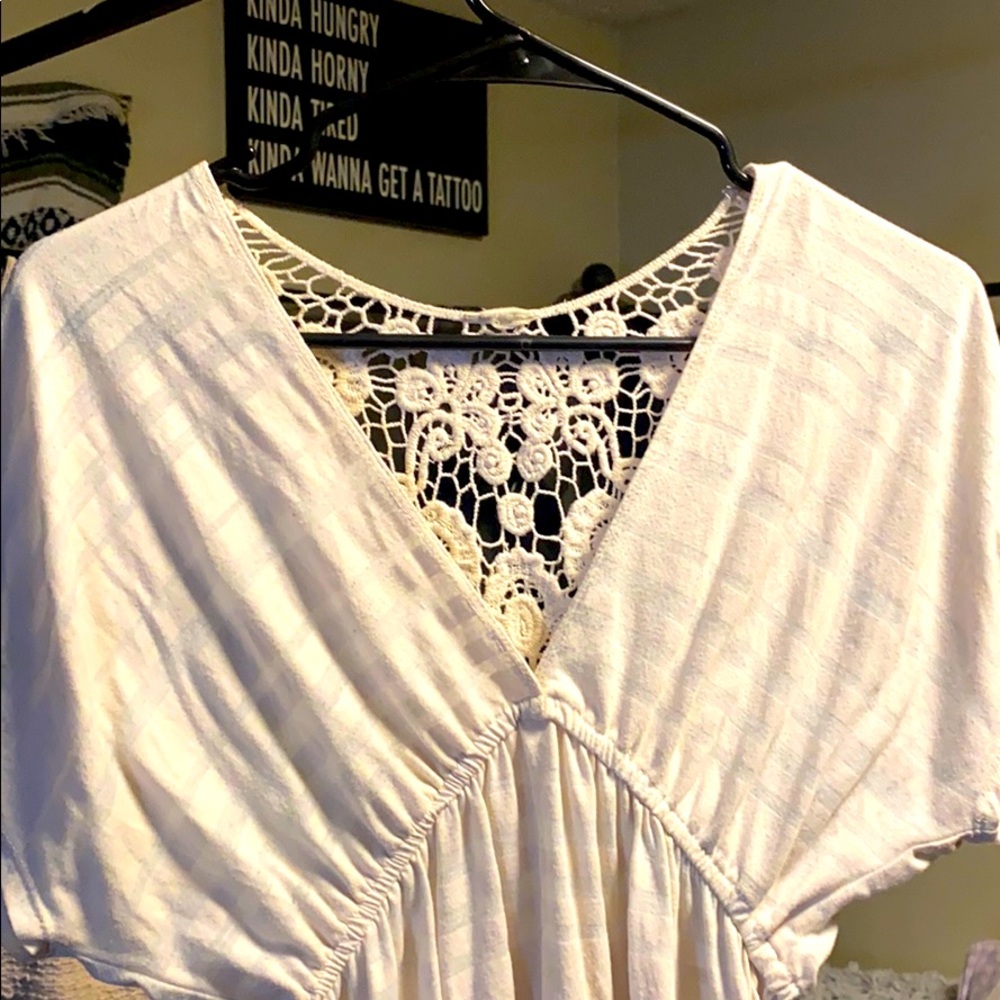 Shirt with Lace Detail